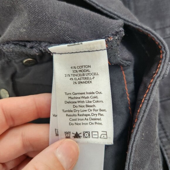 Eddie Bauer Slightly Curvy Slim Straight Jeans Grey Black Hiking Women's 8 - Picture 9 of 9